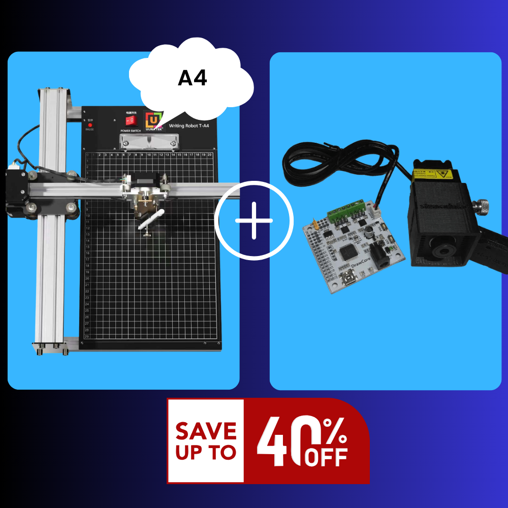 iDraw 2.0 A4+ tête laser 2,5W bundle