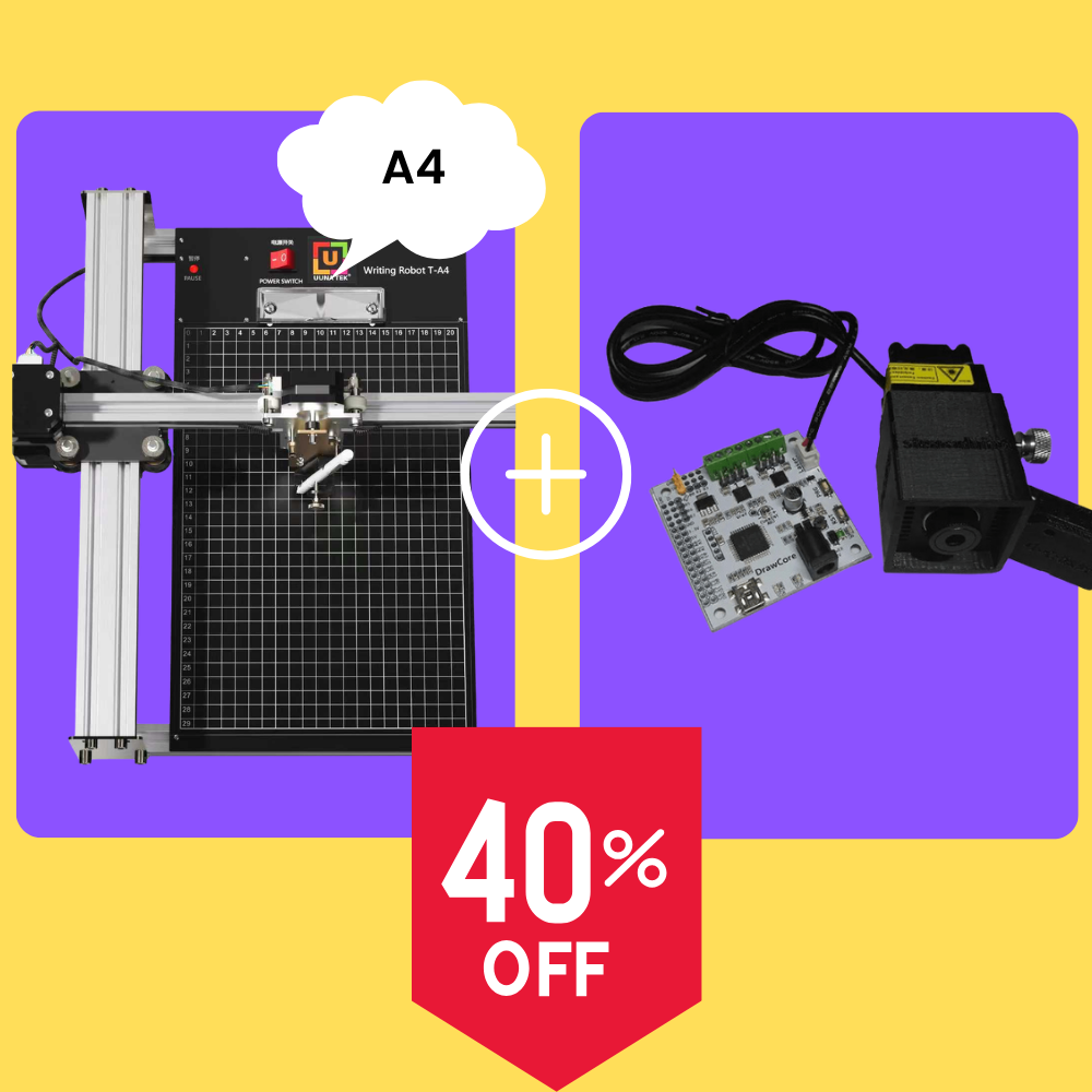 Ensemble iDraw 2.0 A4 avec tête laser de 2,5 W