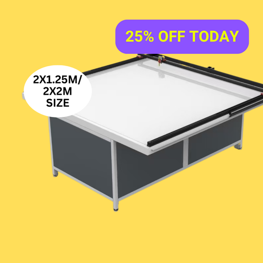 UUNA TEK 3.0 – (2X1.25M/2X2M) table à dessin d’architecte haut de gamme tout-en-un préassemblée et traceur à stylo pour le dessin architectural, avec WiFi et carte SD