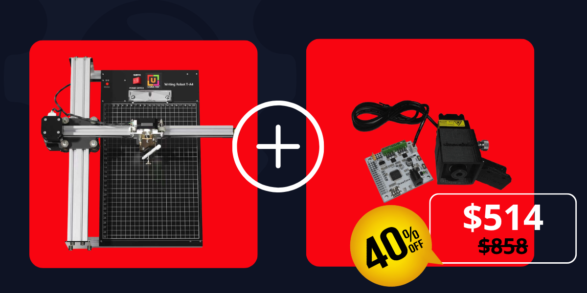 iDraw 2.0 A4+ tête laser 2,5W bundle