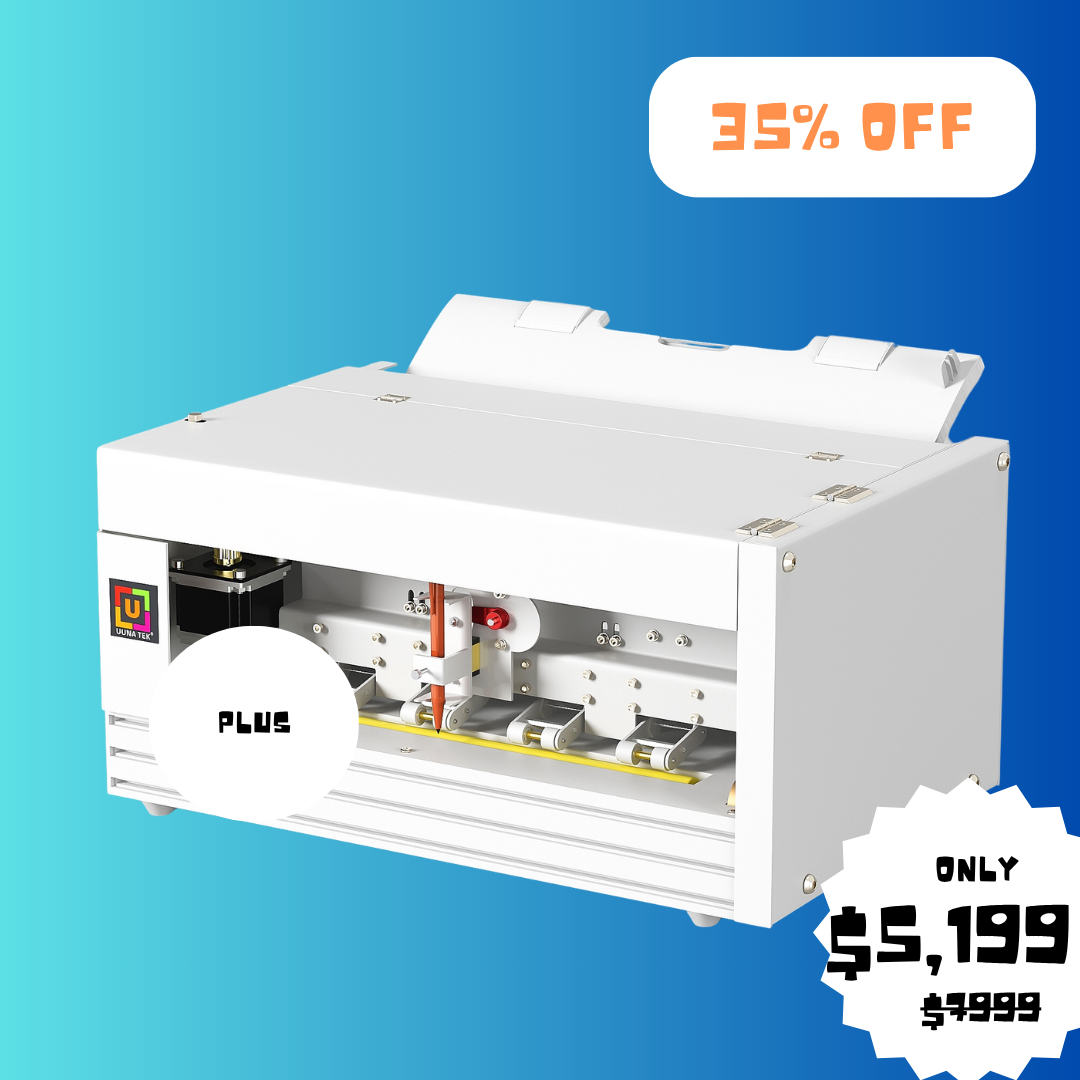 UUNA TEK® iAuto Plus - Machine d'écriture manuscrite avec chargeur/Machine de signature automatique/Machine d'écriture manuscrite pour lettres/Machine d'écriture automatique, écriture jusqu'à 210 lettres, 80 enveloppes à la fois