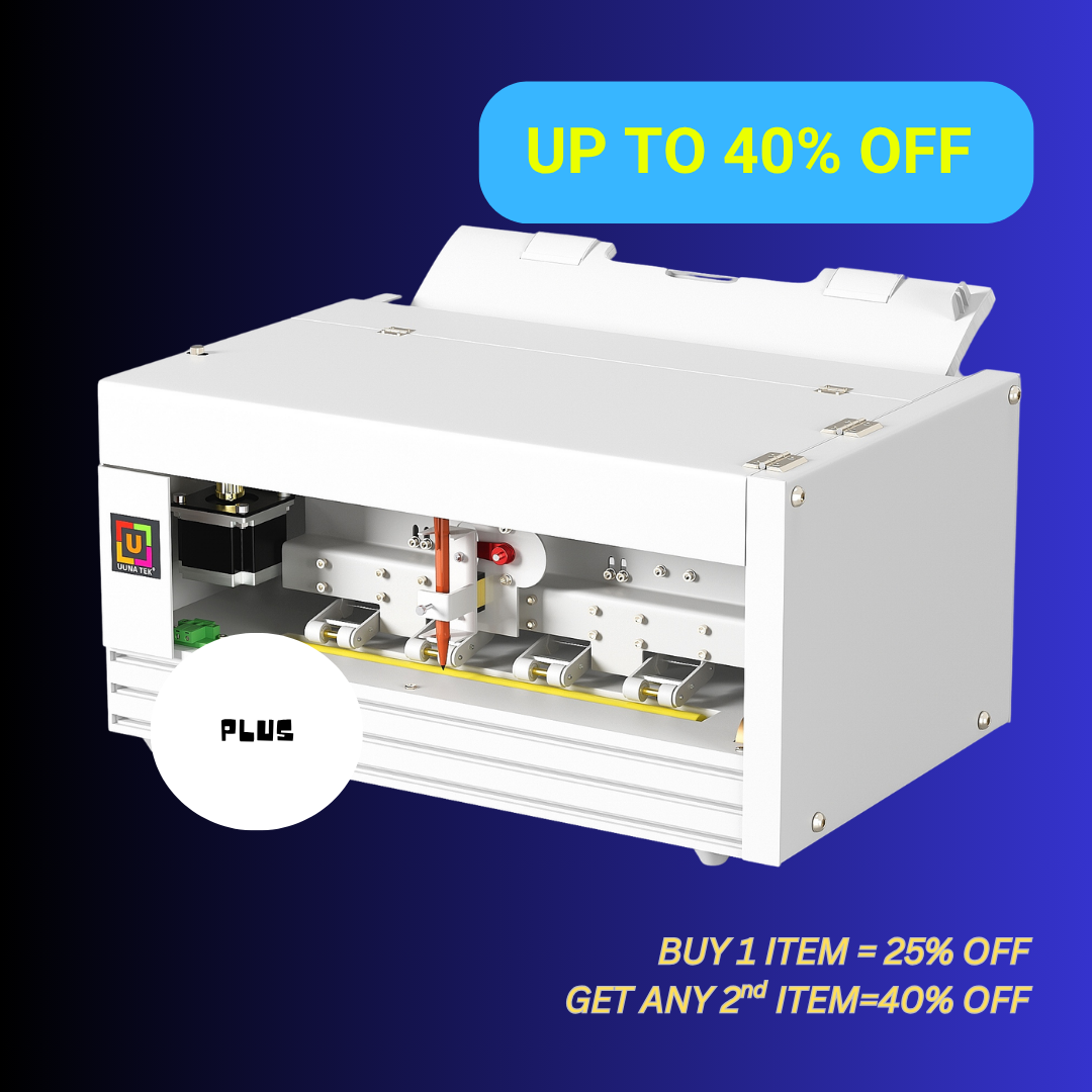 UUNA TEK® iAuto Plus - Machine à écrire avec chargeur/Signature automatique/Machine à écrire pour lettres/Machine d'écriture automatique, écrit jusqu'à 210 lettres, 80 enveloppes par chargement