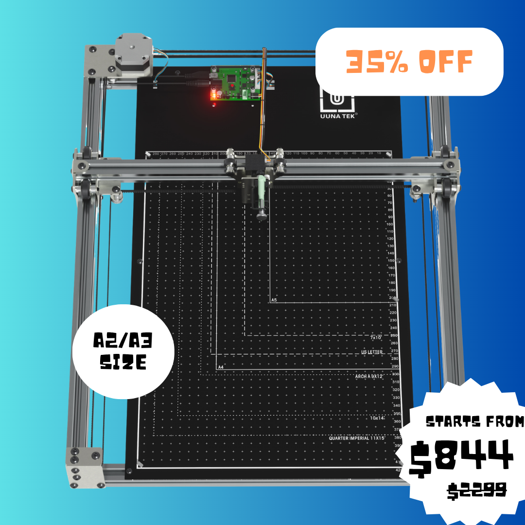 Robot de dessin iDraw H SE A3/A2 CoreXY pour artistes – Combine le matériel robuste iDraw H avec le logiciel flexible Axidraw